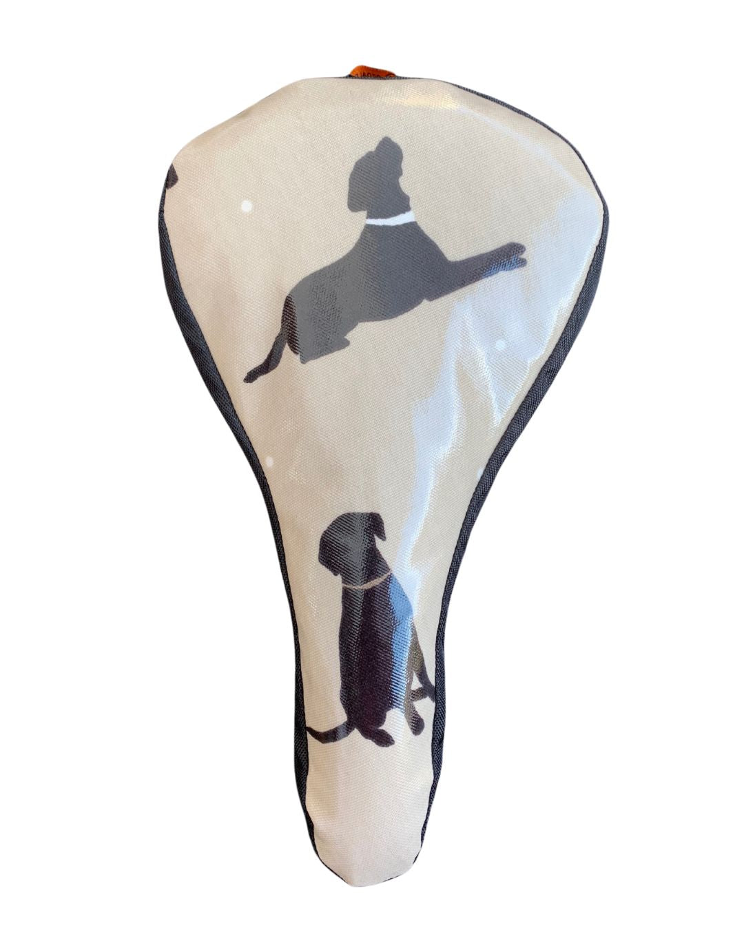 Black Labrador Waterproof Bike Seat Cover Slim - Beige