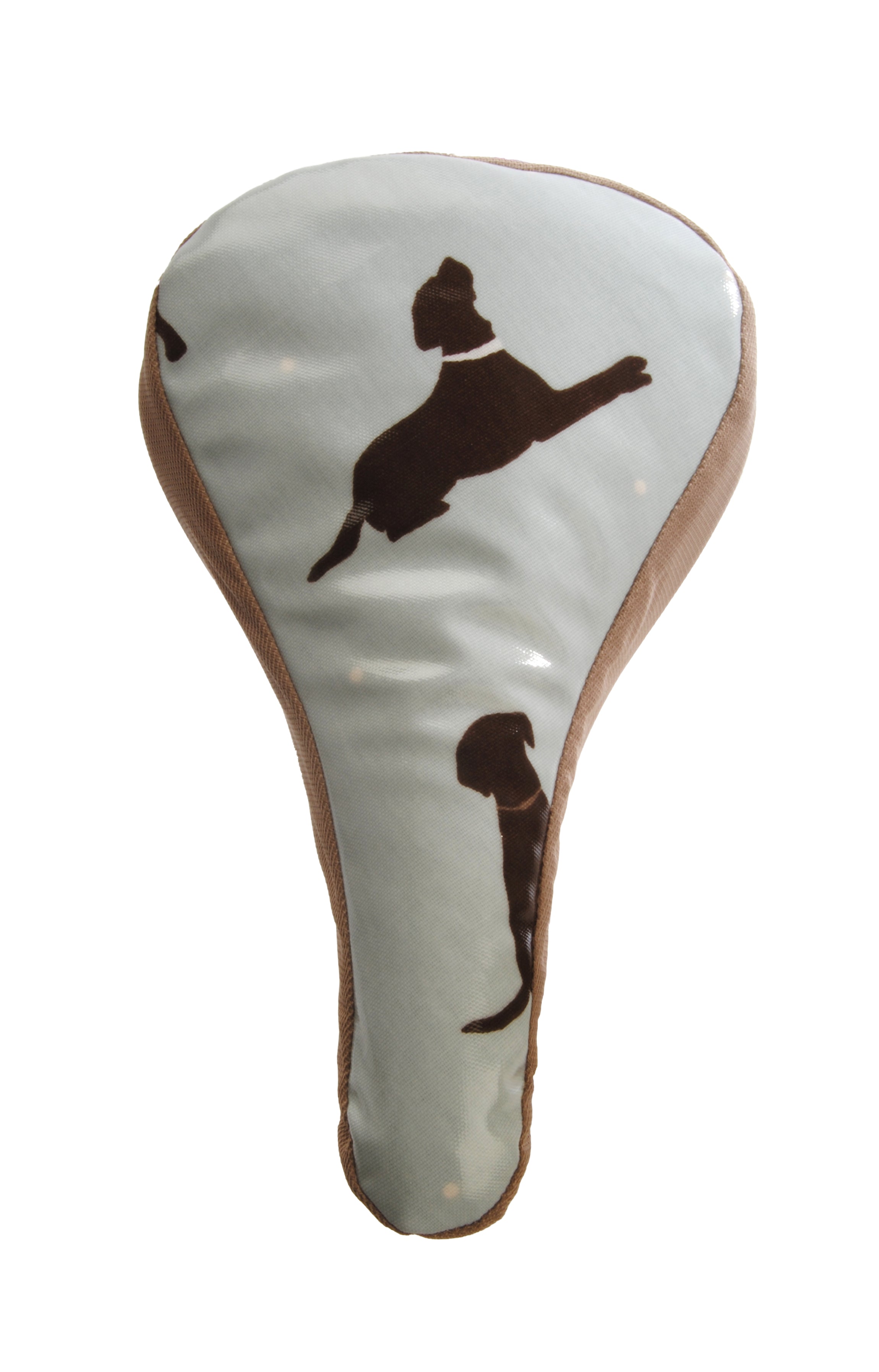 waterproof bike seat cover with brown labradors on