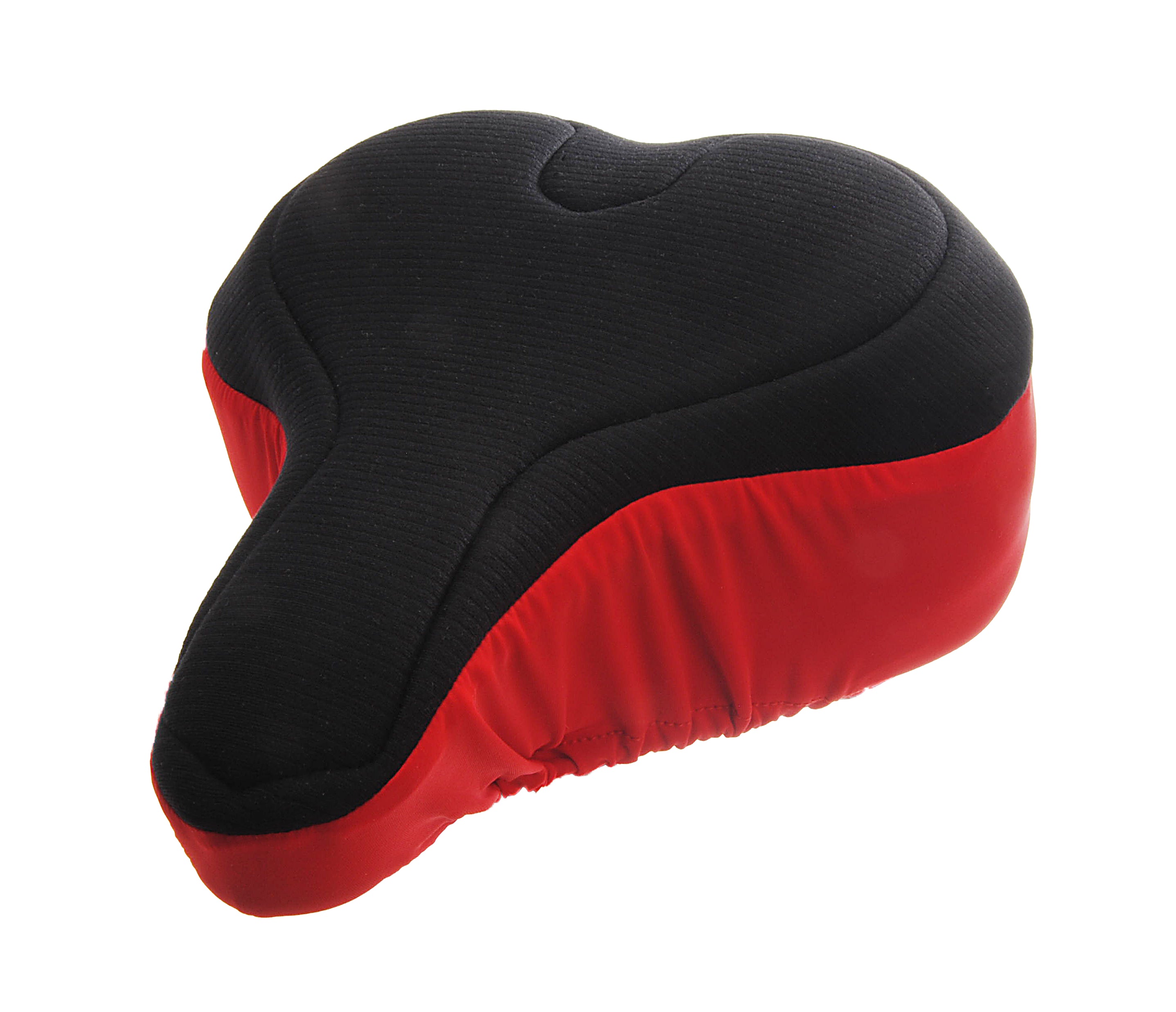 black-and-red-padded-bike-seat-cover-for-wide-saddle