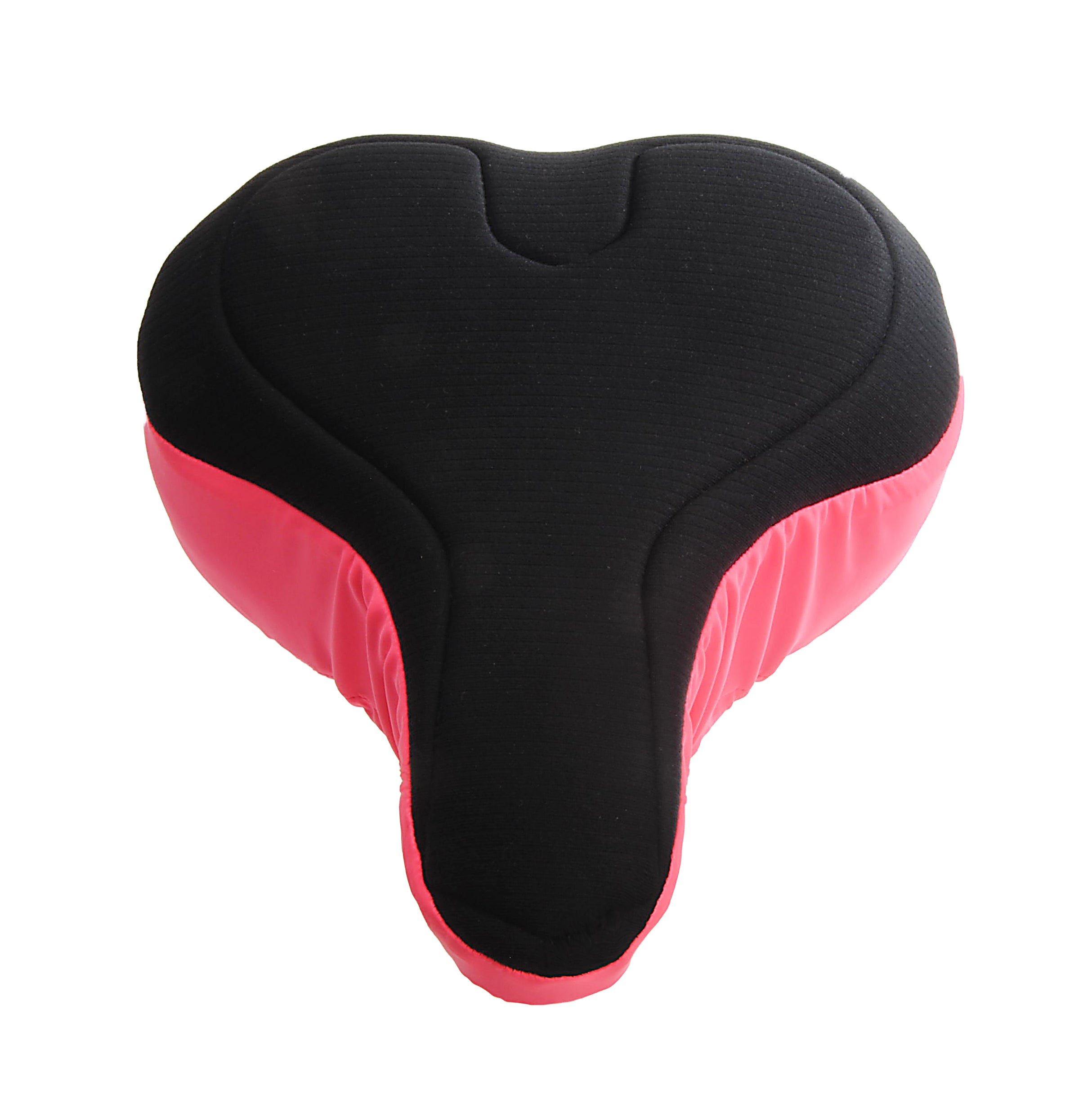 black-and-pink-padded-bicycle-seat-cover-for-exercise-bike-with-wide-seat