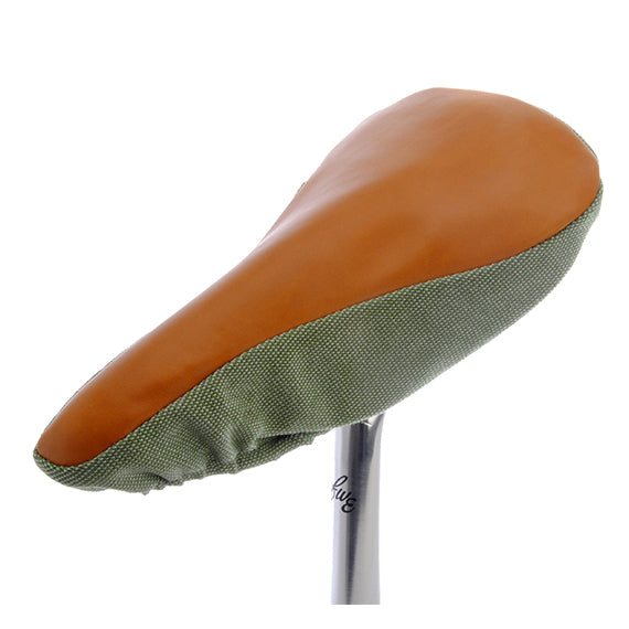 Tan Leather Bicycle Saddle Cover - Mr Mint
